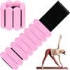 srclo Set di 2 pesi da polso per caviglia o piede in movimento, yoga, jogging, aerobica, pilates, peso fitness (rosa, 0,5 kg (0,25 kg x 2)