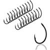 AMZfishing 20 ganci per carpa Curve Shank Laser 3 X | Ganci per carpa | Ami da pesca alla carpa | Boilie Ganci | Carpa Rig | Pesca alla carpa | Esca alla carpa (Curve Shank 20, c: #6)