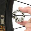Goabroa Chiave per raggi per bicicletta, in acciaio temprato 8 in 1, kit per la regolazione della tensione delle ruote di precisione, compatibile con nippli da 10/11/12/13/14/15G