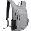 MOSISO 10L Leggero Trekking Imballabile Zaino Hiking per Uomo Donna, 3 Strato Casual Zaino da Giorno Pieghevole Borsa a Tracolla per Viaggio Campeggio Outdoor, Grigio