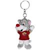 AS Roma A.S Roma, Teddy Keyring Portachiavi, GialloRosso, 12 cm