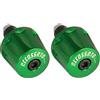 ACCOSSATO Coppia di contrappesi Accossato verdi per manubri con foro interno Ø da 12mm a 20mm per Kawasaki Z750 dal 2004 al 2012 (CC 750)