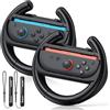 FYOUNG Switch Controller Wheel Grip, FYOUNG Remote Game Grip - Nero