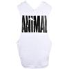 KIRALOVE Canotta Uomo Bodybuilder Animal Canottiera Uomo culturista Bodybuilding Gym Cappuccio Cotone Colore Bianco tg M Fitness Estiva Allenamento Muscoli