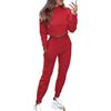 Generic Pigiama da donna Set da salotto Felpa Joggers Set di sudore per le donne Set da 2 pezzi Dolcevita Felpe e pantaloni da jogging Set di tuta da allenamento Set di tuta da donna Set di pantaloni da donna