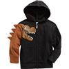 Generic Vestiti Lungo Autunno Ragazzi Top Manica Inverno Up Zip con Tasche Felpe con Cappuccio Felpa Dinosauro Bambino Bambini Bambino Ragazzi Top Ragazza 10 Anni Felpe da