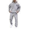 Generico Tute Sportive Uomo Eleganti Comodi Tute Da Ginnastica Fitness Completi Sportivi Slim Fit Invernale Tracksuit Cotone Casual Vintage Tuta Jogging Moda Leggero Felpa Con Cappuccio E Pantalone Set