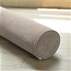 DUOLEH Cuscino cilindrico rotondo con supporto per collo, per divano, letto, auto, cuscino per testiera, ideale per massaggi e yoga, cuscino per bracciolo (50 x 15 cm, caffè)