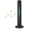 Aigostar Benson - Ventilatore a torre con 3 impostazioni di velocità, Timer con autospegnimento, 45 W, Ventole oscillanti a 85°, Ventilatore portatile salvaspazio senza pale da pavimento