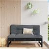 Gecheer Divano Centrale 120x80 cm in Legno Massello di Pino Nero,Divano Modulare da Esterno,Set Divani da Esterno,Combinazione Libera,Divani Modulari,#I