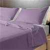 Ipersan Set Completo Lenzuola Matrimoniali, 100% Cotone Percalle, 1 Lenzuolo da sopra 240x290cm + 1 Lenzuolo da sotto 180x200+25cm + 2 Federe 83x52cm, Tinta Unita, Doppia Colorazione, Made in Europe