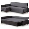 Milica Copridivano trapuntato compatibile con divano angolare letto Friheten di IKEA | Adatto a chaise longue destra o sinistra | Ideale per bambini e animali | Colore: grigio