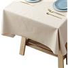 ZKOOO Tovaglia Antimacchia Plastificata Copritavolo Rettangolare PVC Tovaglie da Tavolo Moderne Elegante per Cucina Ristorante (Beige, 80x120 cm)