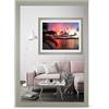 rahmengalerie24 Cornice portafoto 70 x 90 cm, in legno grigio, vetro acrilico, senza passepartout, per foto o immagini, in MDF, senza immagine Alice