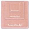 MAYRA Set 3 Asciugamani Bagno Personalizzati in Spugna 100% Cotone | Tris Telo Doccia, Viso e Ospite | Hotel, B&B, Alberghi | Personalizzabili con Iniziali, Nome, Logo | Certificato OEKO-TEX (Rosa)
