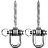 Jinsion 2 Pezzi Ganci per Altalena 12.3 cm, Ganci per Altalena Resistenti, 180° Appendini per Altalenaa in Acciaio, Amaca Appendino pour Appendere Amache, Altalene da Yoga, Altalene da Portico