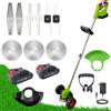 BEST DIRECT ROTORAZER 8 IN 1 Decespugliatore elettrico, 2 batterie 21V, tagliabordi, tosasiepi e tosaerba multifunzione, leggero e ricaricabile, testina pivotante 90° (Mower+2Bat+3Blades)