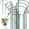 YeahBoom 6 Pezzi Pali di Supporto per Piante,30 × 60cm Regolabili Supporti Per Piante Semitondi,Anello di Supporto per Piante,Semitondo Anello di Supporto,per Peonie, Vite, Piante Rampicanti Fiore