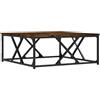 vidaXL Tavolino da Salotto Rovere Fumo 70x70x30cm in Legno Multistrato