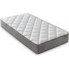 LUXIABED Materasso 90 x 190 modello Elixir. Doppio viscoelastico: facce differenziate. Comfort + fermezza Media MemorySens. Igienico e traspirante. Singolo colore grigio. Altezza 14 cm