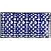 Villa d'Este Home Tivoli 1996 Set 6 Piattino rettangolare in gres 24x12 cm, decoro geometrico, Confusion