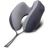 Travelon Transit Premium - Cuscino cervicale, blu navy/grigio, 26 x 14,6 cm x 26,9 cm (larghezza x altezza x profondità)