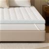 EGOHOME EGO HOME Coprimaterasso 100 x 200 cm, altezza 7 cm, con schiuma di taglio a 7 zone, certificato Öko-TEX, 100 x 200 cm, per letto a molle, materassi e divano-letto