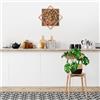 Wallity Elegante accessorio decorativo da parete, 54 x 54 cm, noce e rame, 50% legno (3 cm) e 50% metallo (1,5 mm), design unico