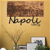 Wallity Elegante accessorio decorativo da parete in legno, 58 x 40 cm, nero e noce, 100% metallo (1,2 mm) e cornice in legno (3 cm), perfetto per la decorazione moderna della casa