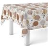 Martina Home Tovaglia in tela cerata Siena marrone 180 x 140 cm