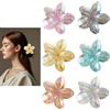 BDHYYM 6 Pezzi Pinze per Capelli Fiori Clip Artiglio da Donna,Mollettone Fiore Hawaiano,Mollettone Capelli Donna Fiore,Mollette Fiori per Capelli,Mollettoni per Capelli Fiore,Mollette Capelli Donna