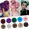 Silk-co Elastico Capelli Finti Posticci per Capelli Naturali Coda Extension Ciambella per Chignon 45g Elastico-Rosa