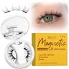 QUEWEL Ciglia finte magnetiche riutilizzabili con applicatore, Ciglia Magnetiche morbide e comode, facili da indossare, migliore vestibilità della forma degli occhi (NZ-I)