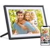 ARZOPA Cornice Digitale WiFi 10,1 Pollici IPS Schermo Touch Cornice Foto Digitale con 32GB Portafoto Digitale Elettronica Rotazione Auto Condividi Foto e Video Tramite Frameo Sveglia Meteo