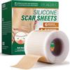 HUALIJIA Cerotto Silicone per Cicatrici (4cmx190cm), Cerotti Cicatrici in Silicone Medico - Fogli di Silicone per Rimozione Cicatrici da Chirurgia, Acne o Ferite - Riutilizzabili e Ipoallergenici