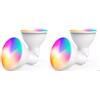 ngnsky Lampadina LED GU10 RGBW che cambia colore, 2700 K, luce bianca calda, 16 colori a scelta, memoria e telecomando a infrarossi (4 pezzi)