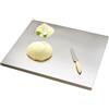 KorsiKato Tagliere in acciaio inox 304- piastra impastatrice in acciaio inox per impastare pizza, pane, torta, bifacciale - con labbra(Size:30 * 40cm)