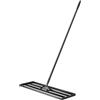 Wiltec Rastrello livellatore in alluminio 75 x 25 cm, per livellamento e sabbiatura di terreni prati