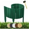 be4nature Rollborder Staccionata 100 x 10 cm Dunkelgrün Bordatura impregnata per aiuole in legno di pino piccola Recinzione decorativo Palizzata da giardino Bordura per orto