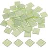 sourcing map Piastrelle a mosaico, piastrelle di vetro, mosaico di cristallo lucido, mosaico, quadrato, 2 x 2 cm, per decorazione della casa, artigianato fai da te, confezione da 50 (200 g, bianco)