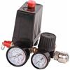 Yosoo Pressostato di Controllo della Pressione, Pressostato della Pompa Dell'aria, Pressostato del Compressore D'aria Valvola di Regolazione del Controller da 1/4 di Pollice a 4 Fori