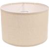 FOMIYES Paralume in Tessuto A Tamburo per Lampadari Paralumi in Lino Naturale per Lampada da Soffitto per Lampada da Tavolo Lampada da Comodino con Paralume Rustico