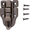 Uonlytech 6 Pezzi 40 * 62mm Chiavistelli in Legno Antico Per Scatola Portagioie Chiavistello in Lega Gancio Serrature Con Foro Della Serratura