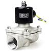 BACOENG DC 24V 1 Elettrico elettrovalvola Acciaio Inossidabile Solenoid Valve per Acqua Aria Olio NC