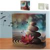 Cepewa Soundbox Stones, sensore di movimento, 12 x 12 x 3,5 cm, cartone e plastica, volume del suono per meditazione regolabile (1 x Soundbox Stones)