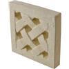 WPARHUS Griglia Di Aerazione Ventilazione Quadrata In Pietra Di Matera Bocchetta Aereazione 15x15 Uso Esterno Interno. Prodotto Artigianale Lavorato In Italy 15x15 Cm F006