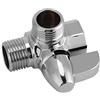 Cikonielf Deviatore doccia a 3 vie in ottone cromato deviatore G1/2 T forma adattatore valvola per braccio doccia montato