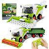 Joellfuner Mietitrebbia Telecomandata, RC Trattore Telecomandato, Mietitrice con Funzione Luce Suono e Spray, Trattore Agricolo Include Rimorchio, Giocattoli da Collezione per Bambini dai 3 Anni