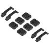 KIMISS Cerniere e Maniglie per Porte RC, Set Plastic per 1:10 Crawler, Accessori Originali