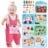 Lehoo Castle 12 in 1 Busy Board - Giochi Montessori Regalo Bambini 2 3 4 Anni, Pannello Sensoriale, Educativi Tabellone Attivitài, Quiet Book- Tema Unicorno